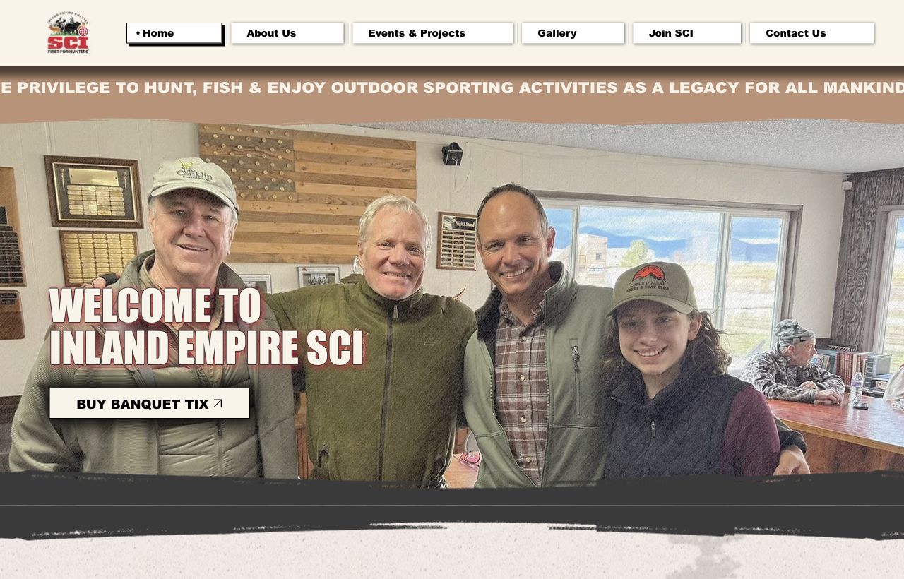 Screenshot of the Inland Empire SCI website